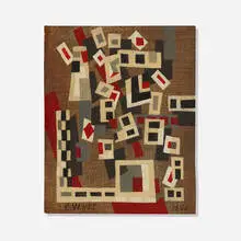 Charmion Von Wiegand, Untitled, 1956, oil on board