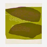 a piece of good news #1 by Corita Kent, 1963, screenprint in colors, sold Jul 2022