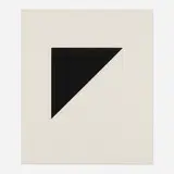 Ellsworth Kelly, Diagonal with Black (State) (from the Concorde series)