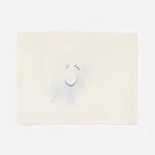 Untitled by Francesco Clemente, 1983, watercolor on paper, sold Jul 2022