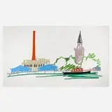 Tom Wesselmann, Thames Scene with Power Station