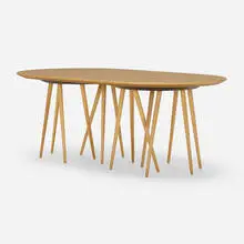 Lawrence Laske, Toothpick coffee table, 1993 / 1994, bird's-eye maple, maple