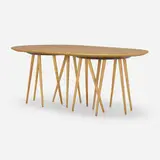 Lawrence Laske, Toothpick coffee table, 1993 / 1994, bird's-eye maple, maple