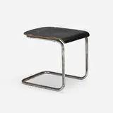 Mart Stam, Stool, model H-22, chrome-plated steel, lacquered plywood