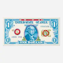 Robert Dowd, One Dollar, 1967, acrylic on canvas