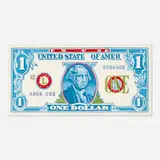 Robert Dowd, One Dollar, 1967, acrylic on canvas
