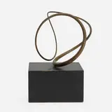 José de Rivera, Untitled (kinetic sculpture), c. 1970, brass, lacquered wood