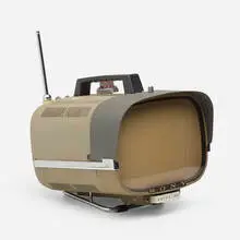 Sony, Portable transistor television, model 8-301 W, 1959, plastic, enameled metal, chrome-plated metal