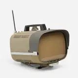 Sony, Portable transistor television, model 8-301 W, 1959, plastic, enameled metal, chrome-plated metal