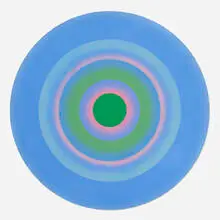 Peter Sedgley, Maquette for Phase 3, 1965, acrylic on Masonite