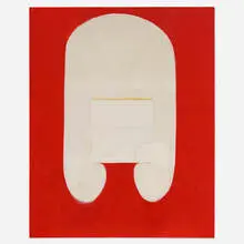 Untitled by Minoru Kawabata, c. 1965, oil on canvas, sold Apr 2022