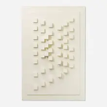 Untitled by Aspasia Voulis, 1953, painted wood, sold Apr 2022