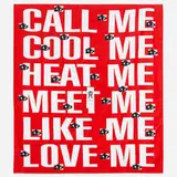 Barbara Kruger, WOW (Works on Whatever) Project Beach Towel, 2012, digital print on brushed cotton towel