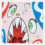 Untitled #9 (from the We Are the Square Jocular Clan portfolio) by Takashi Murakami, 2018, offset lithograph in colors, sold Apr 2022