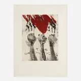 Antoni Tàpies, The Hands (Les Mains), 1969, etching with aquatint