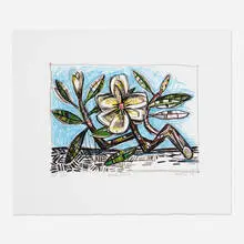 David Bates, Magnolia, 1998, lithograph in colors