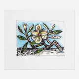 David Bates, Magnolia, 1998, lithograph in colors