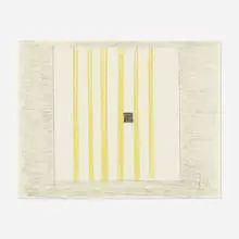 Untitled (Second Theme) by Burgoyne Diller, 1964, graphite and crayon on paper, sold Apr 2022
