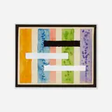 Josef Zenk, Intersecting Bands, 1955, gouache and graphite on paper
