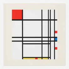 Piet Mondrian, Composition (from A Portfolio of 10 Paintings), 1967, screenprint in colors
