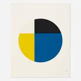 Leon Polk Smith, Untitled (from Quadrat im Kreis 1946-1976 portfolio), 1987, screenprint in colors