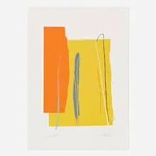 Relatively by Larry Zox, 1975, screenprint in colors, sold Apr 2022