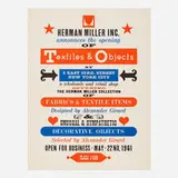 Alexander Girard, Poster for Textile & Objects, screenprint in colors