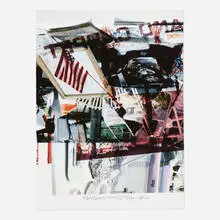 Kennedy for Senate by Robert Rauschenberg, 2000, iris print in colors, sold Apr 2022