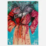 Jim Dine, Atheism, 1986, lithograph in colors with hand-coloring