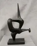 Alfredo Halegua, Homage to Space, circa 1966, Patinated bronze sculpture
