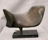 Alfredo Halegua, The Echo, circa 1964, Patinated bronze sculpture