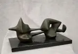 Alfredo Halegua, Naked Forms, circa 1966, Patinated bronze sculpture