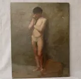 Untitled by American School, The Young Model, [LGBTQ+ INTEREST] Oil on canvas, sold Nov 2024
