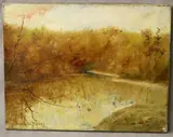 Atherton Furlong, Early October Landscape, (for restoration), Oil on canvas