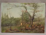 L. Flemyng, Tree Cutters, 1896, (for restoration), Oil on canvas