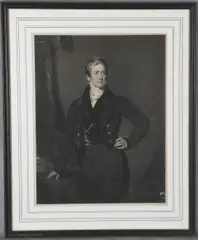 Sir Thomas Lawrence, Sir Robert Peel 2nd Baronet 1788-1850; British Prime Minister 1834-35, Mid-19th century mezzotint on paper work likely by English artist Samuel Cousins (1801-1887)