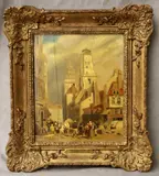 James Holland, Antwerp, (for restoration), Oil on board