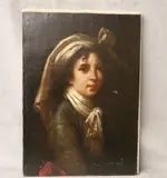 Untitled by Marie Elisabeth Louise Vigee-Lebrun, Self Portrait of Madame Lebrun, 19th century oil on canvas, sold Nov 2024