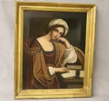 Guercino, Untitled, The Persian Sibyl, 19th century oil on canvas artwork