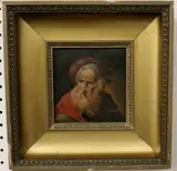The Old Man by Lorenzo Baldissera Tiepolo, Oil on board, sold Nov 2024