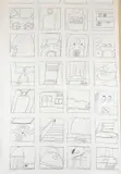 Benita Berman, Study of Everyday Objects, Mixed media on paper (ink and pencil)