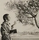 Frank Wright, Saint Francis, Pencil signed, titled and numbered at base