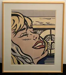 Roy Lichtenstein, Shipboard Girl, 1965, Offset lithograph printed in colors on white wove paper