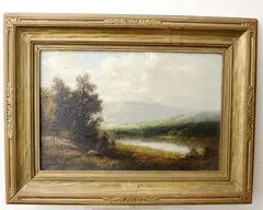 Thomas Bailey Griffin, The Delaware River, Oil on canvas