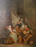 The Turkish Trumpet Player by Continental School, Oil on board, sold Dec 2024