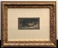 Rembrandt van Rijn, Reclining Female Nude ("La Negresse Couche"), 1658, Etching, drypoint and engraving