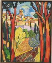 Lucien Durand, The Yellow Tree, Oil on canvas