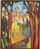 Lucien Durand, The Yellow Tree, Oil on canvas