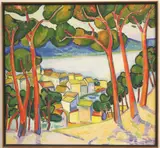 Lucien Durand, View to the Lake, Oil on canvas