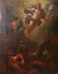 Luca Giordano, The Resurrection of Jesus, Oil on canvas laid down to a metal board